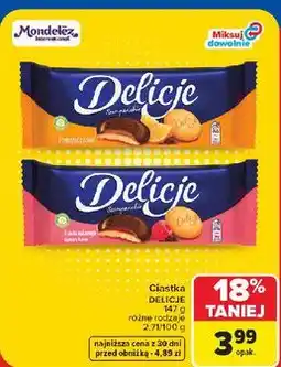 Carrefour Ciastka Delicje Szampańskie oferta