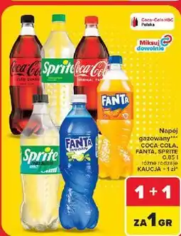 Carrefour Napój gazowany Coca-Cola, Fanta, Sprite oferta