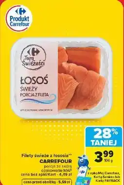 Carrefour Filety świeże z łososia Carrefour Targ Świeżości oferta