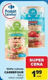 Carrefour Wafle ryżowe Carrefour oferta