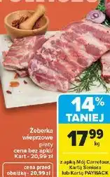 Carrefour Żeberka wieprzowe paski oferta