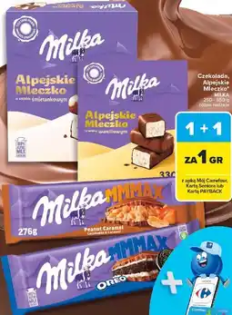Carrefour Czekolada lub Alpejskie Mleczko Milka oferta