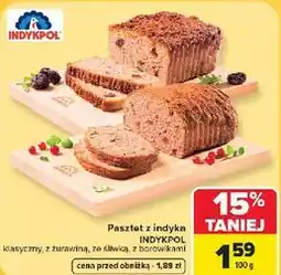Carrefour Pasztet z indyka INDYKPOL klasyczny, z żurawiną, ze śliwką, z borowikami oferta
