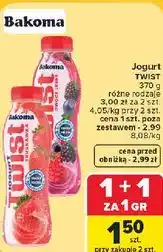 Carrefour Jogurt Twist Bakoma oferta