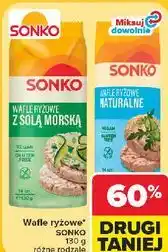 Carrefour Wafle ryżowe Sonko różne rodzaje oferta