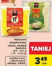 Carrefour Makaron obgotowany UDON, RAMEN SAKURA oferta