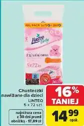 Carrefour Chusteczki nawilżane dla dzieci Linteo oferta