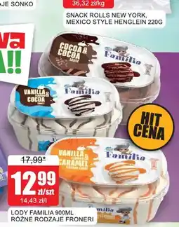 Bingo Lody Familia waniliowo-czekoladowe Froneri oferta