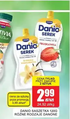 Bingo Serek homogenizowany Danio truskawkowy w saszetce oferta