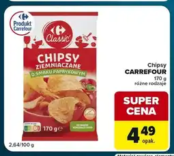 Globi Chipsy ziemniaczane o smaku paprykowym Carrefour Classic oferta