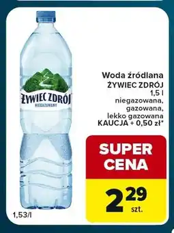 Globi Woda źródlana gazowana Żywiec Zdrój oferta