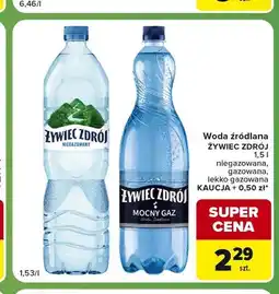 Carrefour Express Woda źródlana gazowana Żywiec Zdrój lekko oferta
