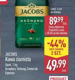 ALDI Kawa ziarnista Jacobs Krönung oferta