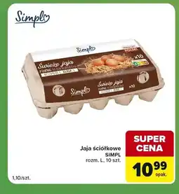 Carrefour Express Jajka kurze ściółkowe Simpl rozm. L oferta