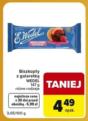 Biszkopty z galaretką Wedlowe Malinowe E.Wedel