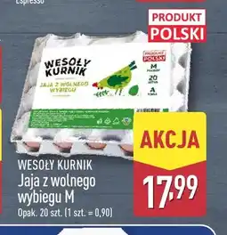 ALDI Jajka kurze z wolnego wybiegu M Wesoły Kurnik oferta