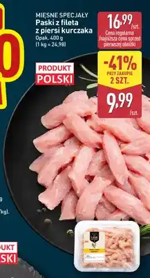 ALDI Paski z fileta z piersi kurczaka Mięsne Specjały oferta