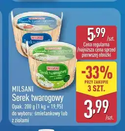 ALDI Serek twarogowy z ziołami Milsani oferta