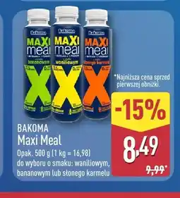ALDI Napój mleczny Maxi Meal o smaku waniliowym Bakoma oferta