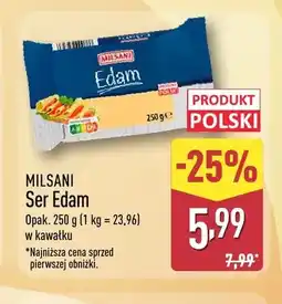 ALDI Ser Edam w kawałku Milsani oferta