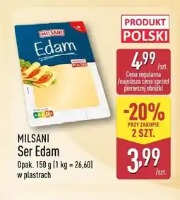 ALDI Ser Edam w plastrach Milsani oferta