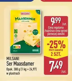 ALDI Ser Maasdamer w plastrach Milsani oferta