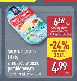 ALDI Filety z makreli w sosie pomidorowym Golden Seafood oferta