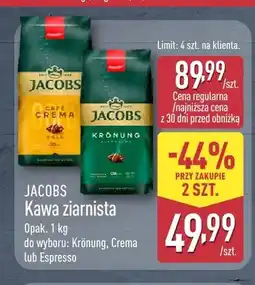 ALDI Kawa ziarnista Jacobs Krönung oferta