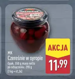 ALDI Czereśnie w syropie MK oferta