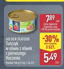 ALDI Tuńczyk w oliwie z oliwek Golden Seafood oferta