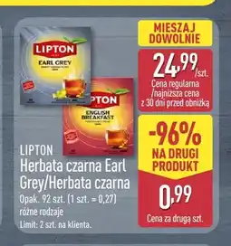 ALDI Herbata czarna Lipton Earl Grey oferta
