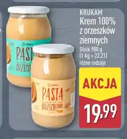 ALDI Krem 100% z orzeszków ziemnych Krukam gładki oferta
