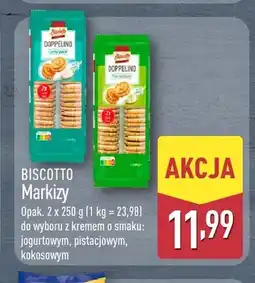 ALDI Markizy Doppelino Biscotto 2-pak z kremem o smaku pistacjowym oferta