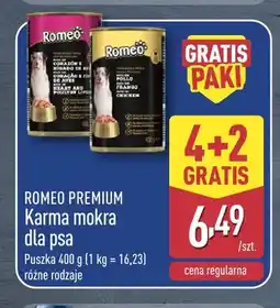 ALDI Karma mokra dla psa Romeo Premium z drobiem i wątróbką oferta