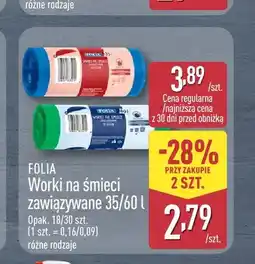 ALDI Worki na śmieci zawiązywane Folia oferta