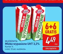 ALDI Mleko UHT wypasione Mlekovita 3,2% oferta