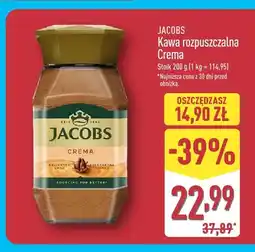 ALDI Kawa rozpuszczalna Crema Jacobs oferta