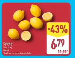ALDI Cytryny klasa I oferta