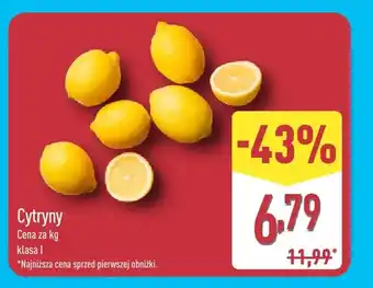 ALDI Cytryny klasa I oferta