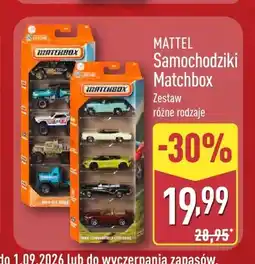 ALDI Samochodziki Matchbox Mattel oferta