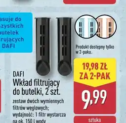 ALDI Wkład filtrujący do butelki Dafi 2-pak oferta