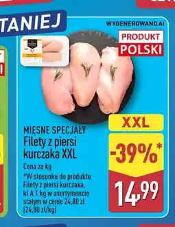 ALDI Filety z piersi kurczaka XXL Mięsne Specjały oferta