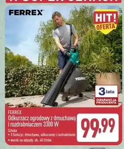 ALDI Odkurzacz ogrodowy z dmuchawą i rozdrabniaczem Ferrex oferta