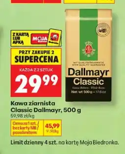 Biedronka Kawa ziarnista Dallmayr Classic oferta