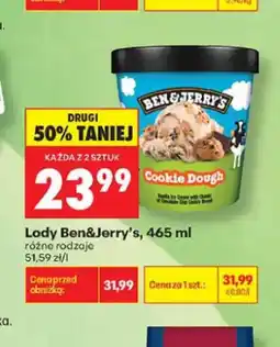 Biedronka Lody Ben & Jerry's Cookie Dough oferta