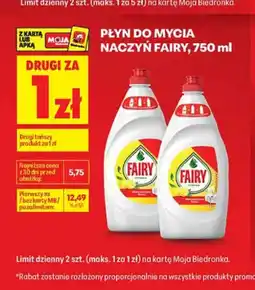 Biedronka Płyn do mycia naczyń Fairy Cytryna oferta