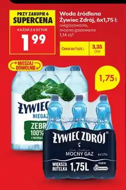 Biedronka Woda źródlana niegazowana Żywiec Zdrój 6-pak oferta