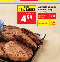 Biedronka Crumble cookies E.Wedel oferta