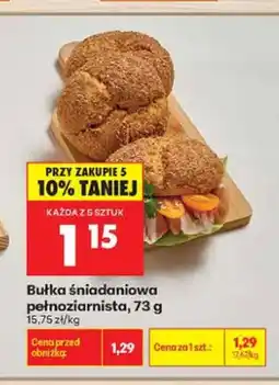 Biedronka Bułka śniadaniowa pełnoziarnista oferta