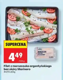 Biedronka Filet z morszczuka argentyńskiego bez skóry Marinero oferta